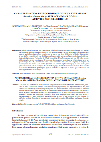 ETHNO-PHARMACOLOGICAL USE AND ANTIMICROBIAL  ACTIVITY OF TRADITIONAL DATE VINEGAR OF GHARDAÏA